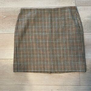 Banana Republic Skirt  Cream and Brown Mini Pencil  Work
